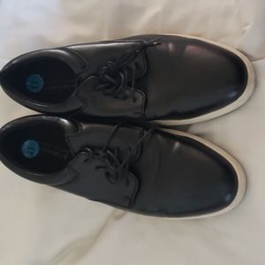 Perry ellis portfolio black dress shoes size 11.5